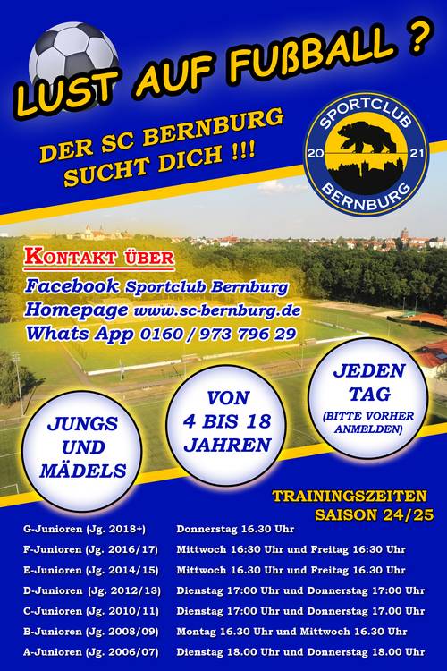 Flyer Fußball Nachwuchs 24-25